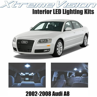 XtremeVision LED for Audi A8 2002-2008 12 Pieces Cool White Premium Interior LED Kit Package   Installation Tool