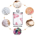 thumbnail image 4 of Pinkish Butterflies Translucent Plastic Cans Storage Canisters with Lid Set of 4, 4 of 7