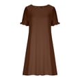 thumbnail image 5 of TaTaai Women's Glitter T-Shirt Dress with Short Sleeves, Flattering A-Line Silhouette, and Sparkly Party Style Gift, 5 of 6