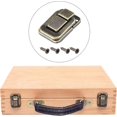 thumbnail image 3 of Toggle Catch Lock (40mm x 27mm) 5Pcs, Iron Hasp Latches - for Cabinets Boxes Suitcases, Bronze Tone, 3 of 5
