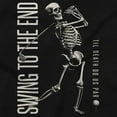 thumbnail image 2 of Funny Swing to the End Skeleton Golf Men's Graphic T Shirt Tees Brisco Brands S, 2 of 6