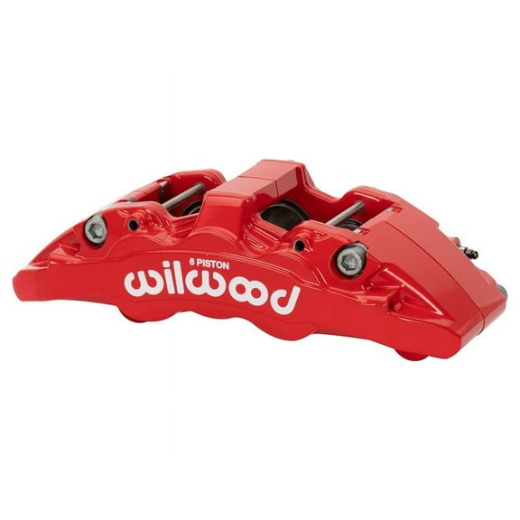Wilwood 120-16829-RD Brake Caliper, AERO-DM, Right-Hand, Red 1.75/1.62/1.62" Pistons, 1.25" Disc