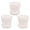 White, variant on CHELIASD 3-Packs 5 Inch Plastic Planters with Drainage Holes & Tray, Colorful Resin Stylish Flower Pots for Indoor Outdoor Plants, Modern Decorative Garden Pots Set