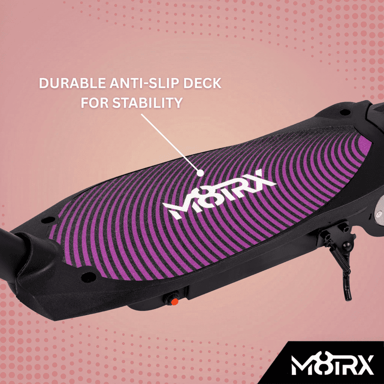 M8TRX Sports Purple 12V Electric Scooter for Kids Ages 6-12
