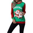 thumbnail image 1 of DYMADE Chandail de Noël Laid à Col Rond à Manches Longues pour Femmes, Blouse de Noël, 1 of 4