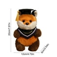 thumbnail image 3 of Tyidzon 8" Graduation Gifts Bear Class of 2025 Stuffed Animal Bear with Black Grad Cap, Plush Doll for Boy Girl Adult High School Graduation Decorations 2025, 3 of 8
