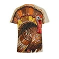 thumbnail image 7 of Feancey Medical Scrubs for Women Thanksgiving Short Sleeve V Neck Scrub Tops Novelty Turkey Print Working T-Shirts Holiday Casual Nursing Uniforms Multicolor S, 7 of 7