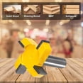 thumbnail image 5 of High-Precision Slab Flattening Router Bit, Tungsten Carbide Tipped Anti-Kickback Design for Clean Cuts on Various Wood Projects, Ideal for CNC Compatible High-Strength Steel, 5 of 8