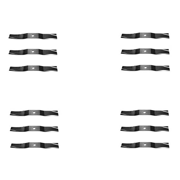 RAParts K5351-34342 Twelve Medium Lift Blades Fits Kubota RCK54-22BX Mid Mount Mower Decks 54"