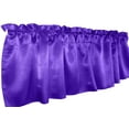 thumbnail image 2 of Shiny Smooth Satin Window Valance 58" Wide Purple, 2 of 2