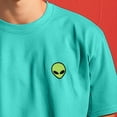 thumbnail image 5 of Dalix Alien Midweight Garment Dye Soft Tee Short Sleeve Cotton Shirt Mens in Sea Green L Large, 5 of 5