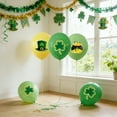thumbnail image 4 of AuroraX St. Patrick's Day Shamrock Pot Of Gold Balloons 18 Pcs Green Latex Balloons Four-Leaf Clover Spring Home Decoration for Indoor & Outdoor Party, 4 of 6