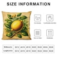 thumbnail image 5 of GOSMITH Throw Pillow Covers with Fruits Lemon Tree Art Line Retro Tropical Exotic Flower Vintage Sketch Lime Summer Fruit for Couch Living Room White, 5 of 5