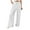 White, variant on VERUGU Wide Leg Pants Women Casual Loose Elastic High Waist Palazzo Trousers with Pockets Summer Solid Lounge Drawstring Straight Full-Length Pants Beach Travel Vacation Outfits White L