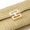thumbnail image 2 of Mightlink Women Clutch Bag Envelope Shape Bohemian Style Foldable Double-layer Straw Braided Handbag for Summer Beach Vacation, 2 of 8