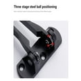 thumbnail image 5 of Door Reinforcement Lock, 1 Pack, Inward Swinging Inside Doors Flip Lock Home Reinforcement Lock for Swing-in Doors, Front Door, Hotel Door, Thicken Solid Aluminium Alloy, 5 of 7