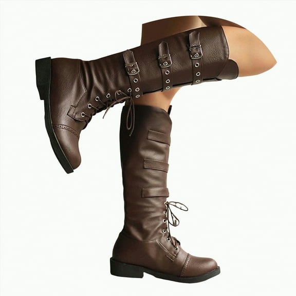 UngA Cowboy Boots for Women Cowboy Boots for Women Mid Calf Fashion Cowgirl Boots Brown,7