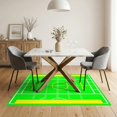 thumbnail image 3 of ODIKA 5'x7' Washable Area Rug Field Football Theme Bold Goal Posts Hash Stripes Stadium for Small Living Room, Bedroom, Easy Care, Non-Shedding, Pet Friendly, 3 of 7
