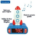 thumbnail image 4 of Lexibook - Reloj Despertador Digital Infantil con Luz Nocturna y Función de Repetición, Cohete Luminoso, Color Azul - RL800SPC, 4 of 5