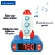 thumbnail image 4 of Lexibook - Reloj Despertador Digital Infantil con Luz Nocturna y Función de Repetición, Cohete Luminoso, Color Azul - RL800SPC, 4 of 5