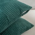 thumbnail image 5 of Fancy Homi Teal Lumbar Decorative Throw Pillow Covers 12x20 inch for Living Room Couch Bed Sofa, Rustic Farmhouse Boho Home Decor, Soft Striped Corduroy Rectangle Accent Cushion Case 30x50 cm, 5 of 5