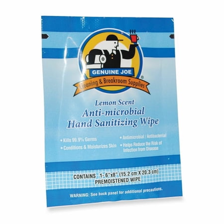 Genuine Joe Hand Sanitizing Wipe