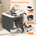 thumbnail image 4 of PHANCIR Enclosed Cat Litter Box with Lid, Easy to Clean with Includes Scoop & 4 Charcoal Deodorizer Bags, 4 of 7