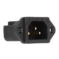 thumbnail image 6 of IEC Power Inlet, Fidelity IEC Panel Mount Plug Gold Plated Wear Resistant For Audio Visual Appliances Black IB70(G), 6 of 8