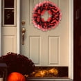 thumbnail image 4 of Abbracc Couronne de Porte Décorative pour Halloween, Décoration Murale de Ferme, Rouge, 4 of 8