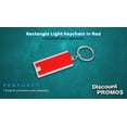 thumbnail image 2 of 10 Flashlight Keychains Pack - Rectangle, Plastic - Red, 2 of 5