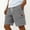 Gray, variant on Mens Vintage Corduroy Cargo Shorts, Stitched Structured Fabric for Street Unique Trendy Casual Looks Purple M