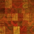 thumbnail image 1 of Ahgly Company Machine Washable Indoor Square Patchwork Yellow Transitional Area Rugs, 7' Square, 1 of 4
