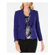 KASPER $99 Womens New Blue Suit Wear To Work Jacket 4P Petites B+B
