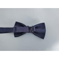 thumbnail image 3 of Zhuge piezas de pajarita clásica preatada, esmoquin formal liso ajustable para adultos y niños, pajarita elegante para fiesta de bodas, corbata lisa (azul), 3 of 4