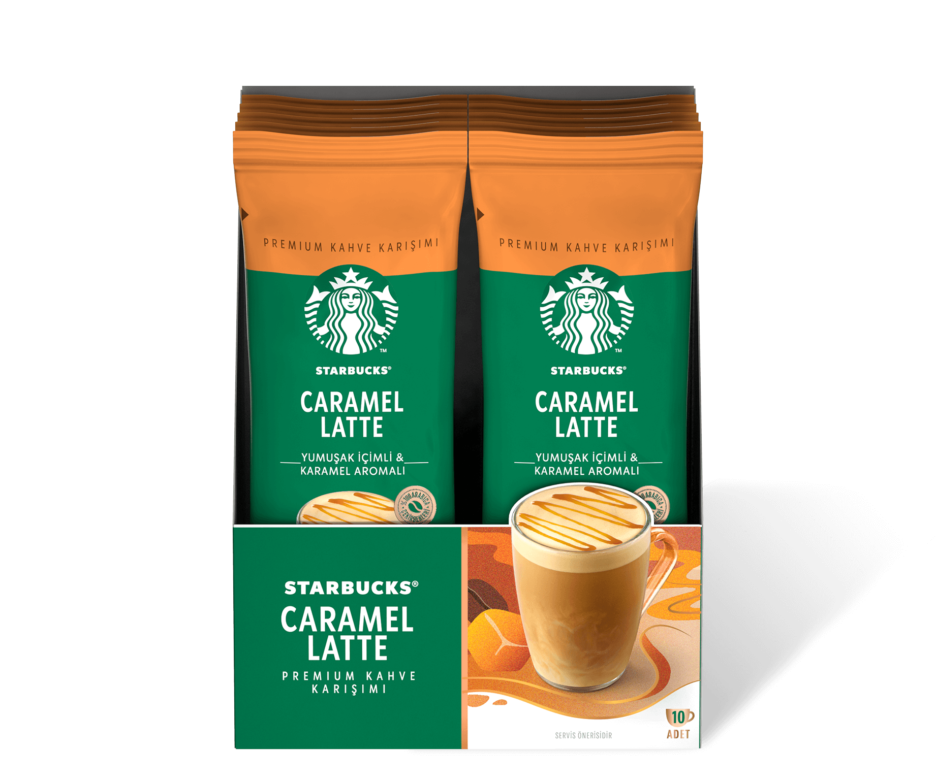 Starbucks CaffÃ¨ Latte Coffee Mix, 100% Arabica, Milk Blend, 10