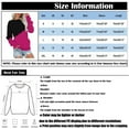thumbnail image 2 of PENGXIANG Femmes Tops Sweat-Shirt Col à Manches Longues Femmes Sweat-Shirt Léger Décontracté Noir L, 2 of 4
