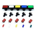 thumbnail image 2 of Arcade Square Rectangle Buttons LED Push Illumilated with Microswitch, 2 of 3