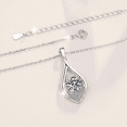 thumbnail image 6 of 1 Carat Certified Moissanite 925 Sterling Silver Women Pendant Necklace, 6 of 12