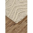 thumbnail image 3 of HomeRoots 511871 10 x 13 ft. Tan & Ivory Wool Geometric Hand Tufted Handmade Stain Resistant Rectangle Area Rug, 3 of 5