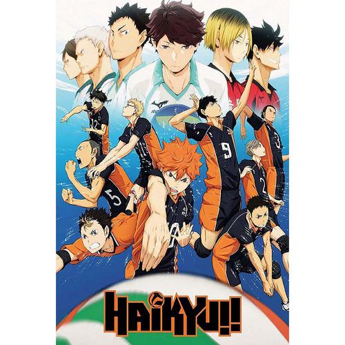 Taicanon Anime Haikyuu Poster Home Decoration Cafe Bar Studio Cartoon Colorful Silk Gifts Hanging Picture - image 1 of 4