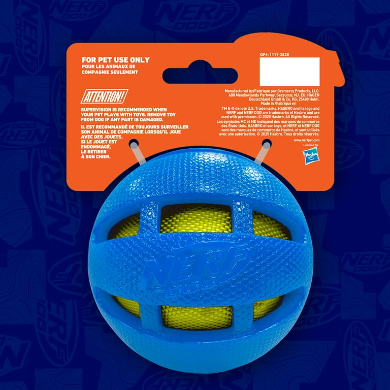 2 pack) Nerf Dog Crunchable Squeak Ball, Blue, 3.8 inch - Walmart.com