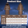 thumbnail image 2 of Alaiyaky Hooded Cloak Robe Jedi Adult, Jedi Costume Set with Accessories and Necklace Wizard Master Knight Robe Costume Cosplay for Halloween Masquerade Balls, 2 of 8