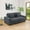 Dark Grey, variant on 72" Loveseat Sofa, Modern Corduroy Sofa Couch with2 Pillows Small Comfy Couch for Living Room, Brown