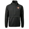 thumbnail image 2 of Men's Cutter & Buck  Black Texas Longhorns Vault Charter Eco Recycled Half-Zip Anorak Jacket, 2 of 3