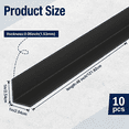 10 Wall Corner Guard 1 X 48 Inches Black Vinyl - Walmart.com