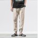 thumbnail image 1 of Harem PantsPants,men Linen Drop Crotch Wide Leg Baggy Pants, 1 of 2