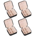 thumbnail image 1 of Mini Jewelry Box PU Leather Portable Travel Jewelry Storage Box Ring Earring Necklace Storage, 1 of 5