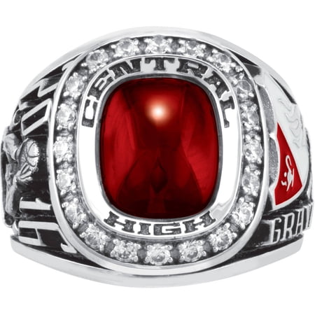 Keepsake Personalized Men's USA Premiere Class Ring available in Valadium Metals, Silver Plus, 10kt and 14kt Yellow and White Gold