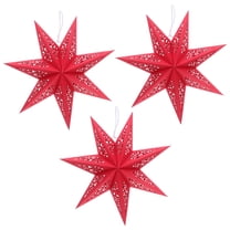 AURARMLET 3Pcs Lightweight Foldable Star Pendant Shade for Festive Home Decoration