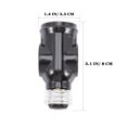thumbnail image 3 of 2pcs Light Socket to Plug Adapter E26 US Outlet Socket Adapter Light Bulb Socket, 3 of 8